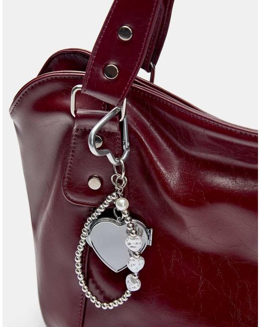 Pull&Bear Purple Shoulder Bag