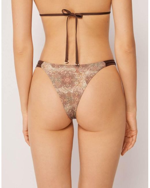 Calzedonia Natural Brazilian Bikini Bottoms Boho