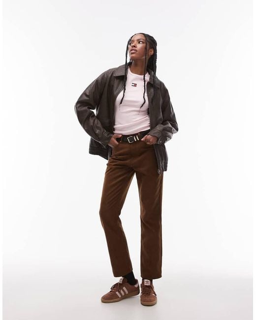 T-Shirt A Coste Con Stemma di Tommy Hilfiger in Pink