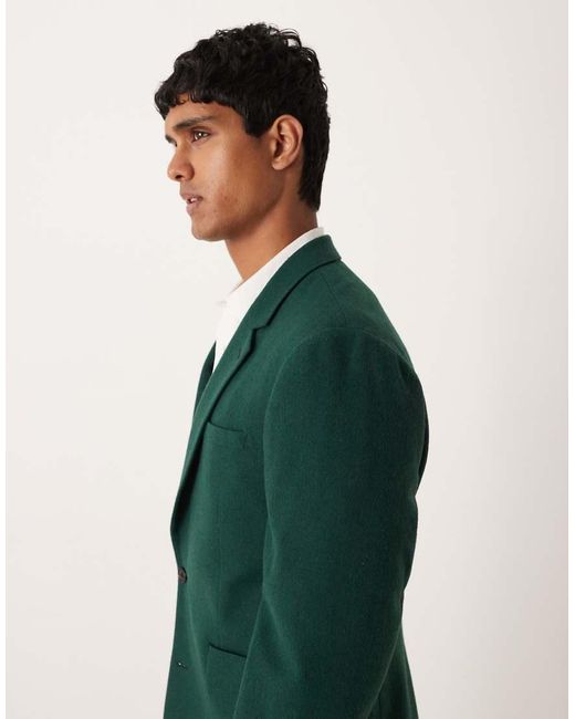 Giacca Da Abito Slim Scura di ASOS in Green da Uomo
