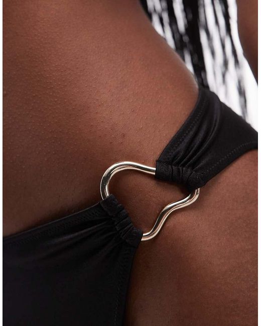 & Other Stories Brown Triangle Bikini Bottoms