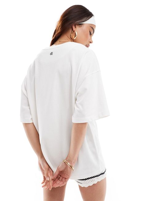 4th & Reckless White – strand-t-shirt