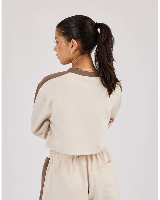 CERNUCCI Natural Cropped Football Top