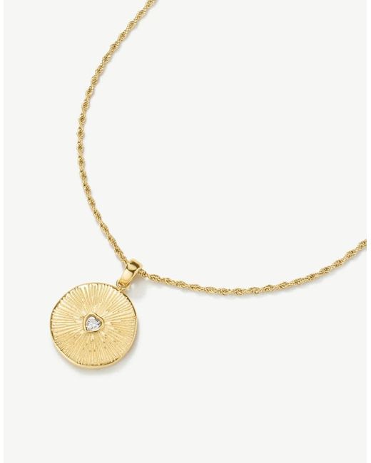 D.Louise Natural Waterproof Heart Talisman Necklace With Stones – Tarnish-Free