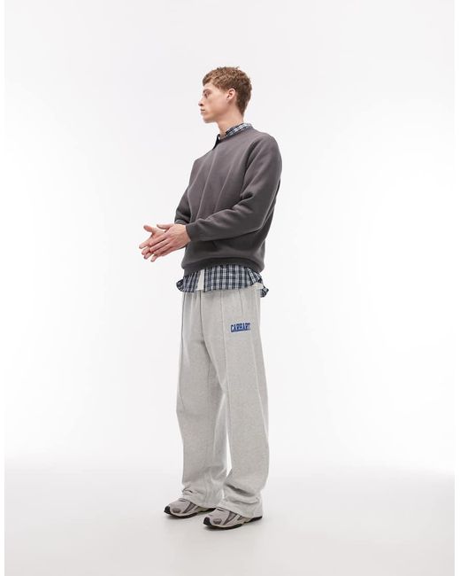Carhartt Gray Pond Corps Sweat Pants for men