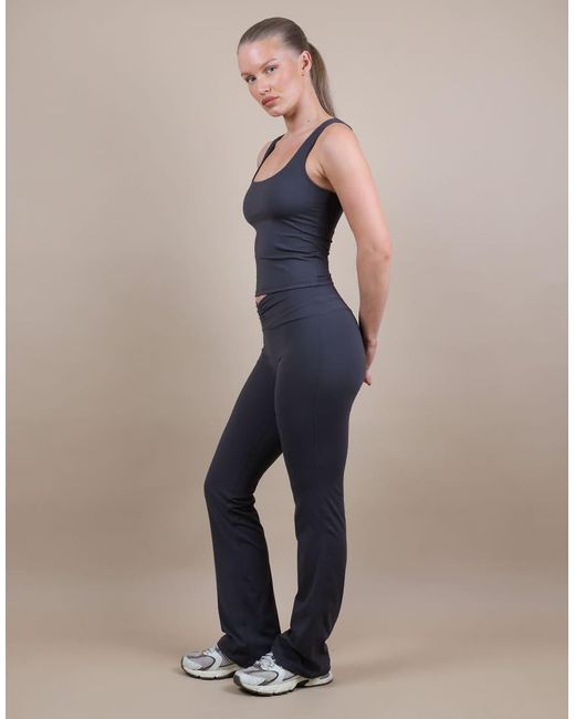 SIMMI Blue Square Neck Tank Top