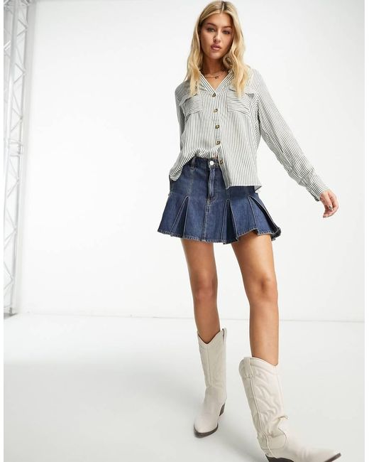 Vero Moda White Pocket Front Shirt