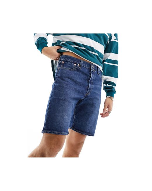 Levi's Blue 501 Original Denim Shorts for men