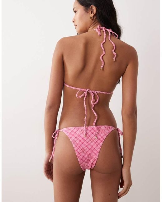 Cotton On Red Triangle Bikini Set