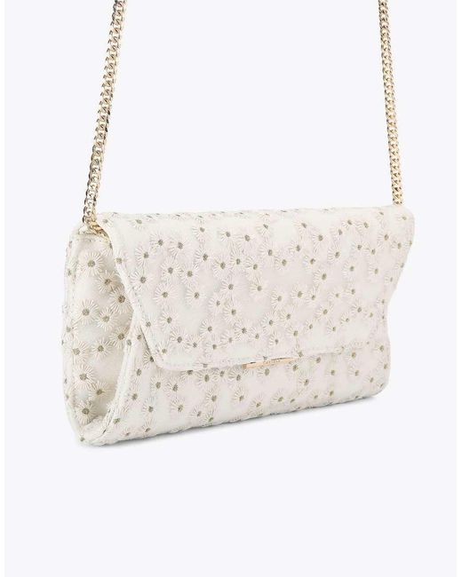 Carvela Kurt Geiger White Spirit Daisy Clutch