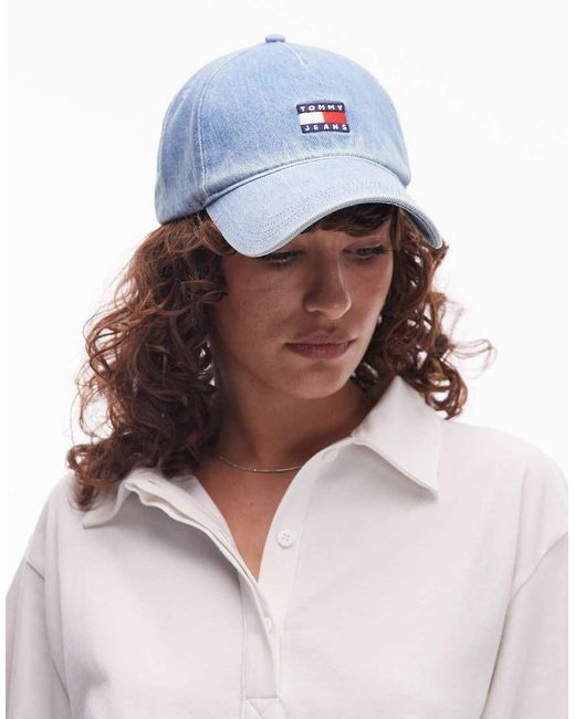 Tommy Hilfiger Multicolor Flag Logo Denim Cap
