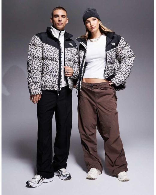 The North Face Gray Saikuru Logo Puffer Jacket