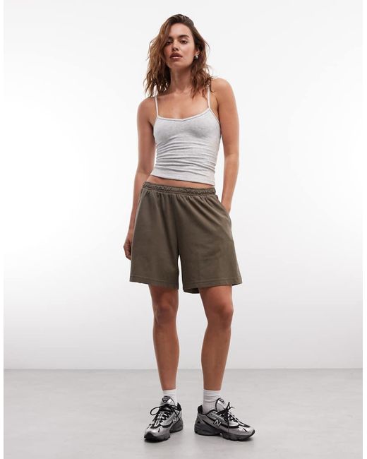 Weekday White Jersey Shorts