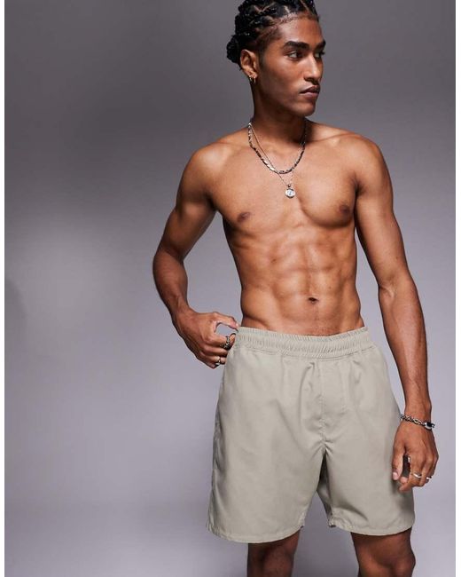 ASOS Gray Swim Shorts for men