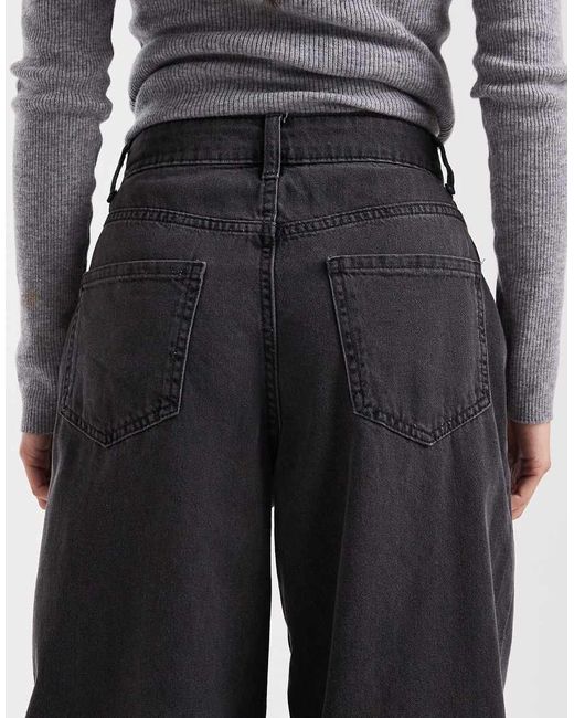 Vero Moda Black Kirsa High Waist Barrel Leg Jeans