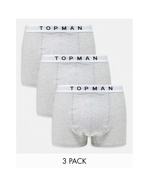 Topman White 3 Pack Trunks for men