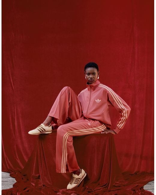 Adidas Originals Red X asos – firebird – locker geschnittenes trainingsoberteil