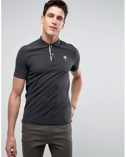 Produkt Polo Shirt With Palm Tree Logo in Black for Men | Lyst