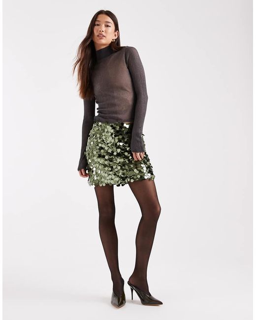 ONLY Mini Rok Met Grote Lovertjes in het Multicolor