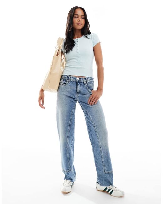 Cotton On Blue Christy Henley Tee