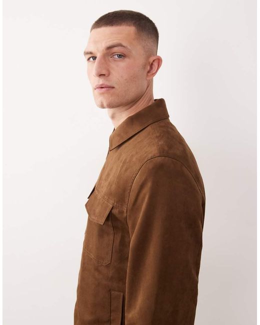 Giacca di Mango in Brown da Uomo