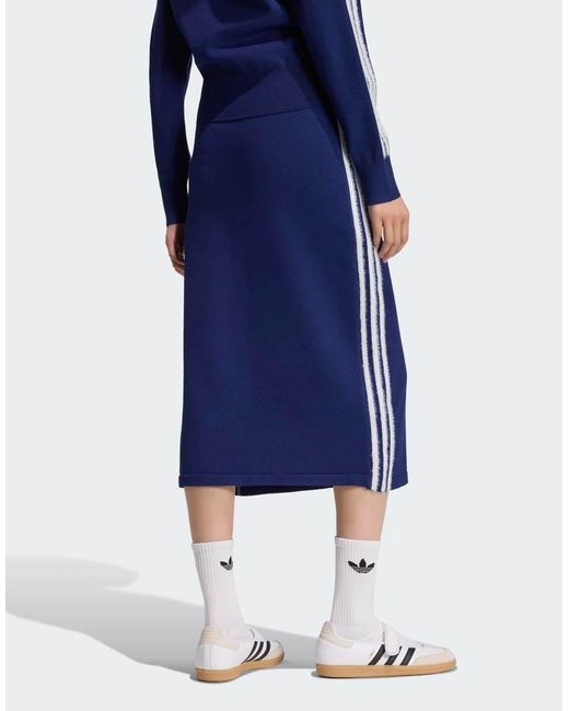 Adidas Originals Blue Knitted Skirt