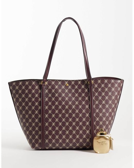 Mango Brown Monogram Tote Bag
