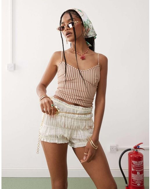 Collusion Natural Beach Bloomer Shorts