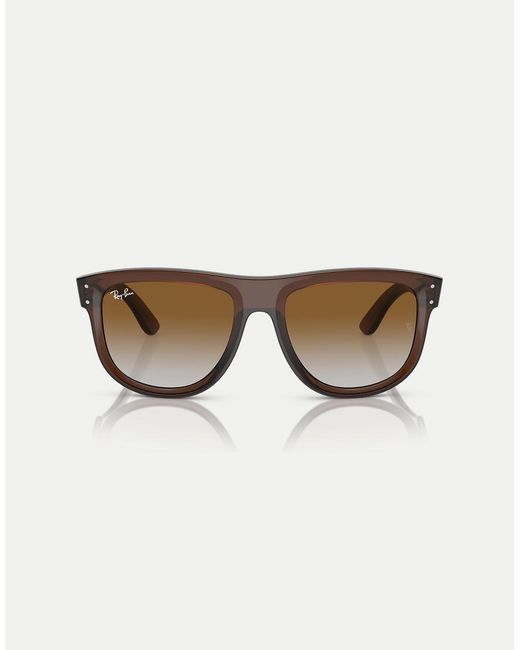 Ray-Ban Brown Reverse Sunglasses With Lens