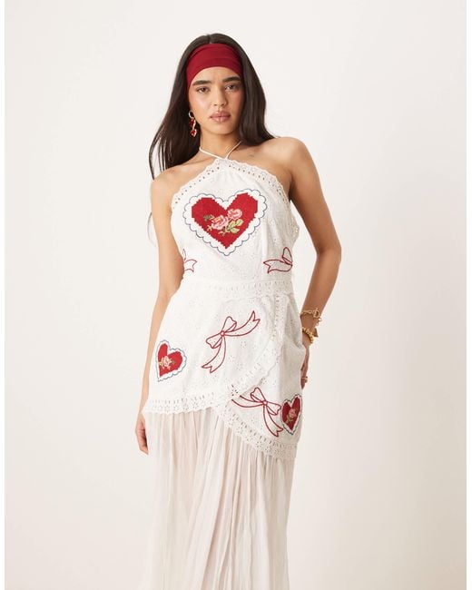 mi amore embroidered mini dress Mi Amore Embroidered Mini Dress by For love and lemons
