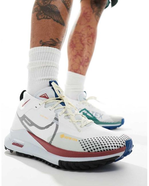 Nike White Reactx Pegasus Trail 4 Gore-Tex Trainers for men
