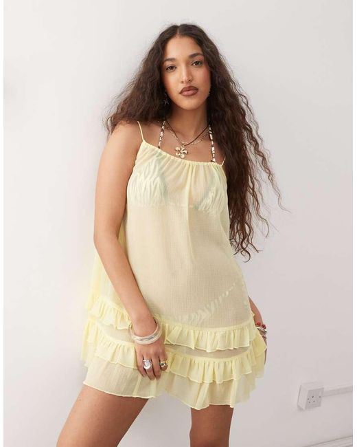 Collusion Natural Mesh Dress