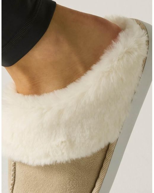 Regatta Black Tulsy Cosy Faux-Fur Lined Slipper