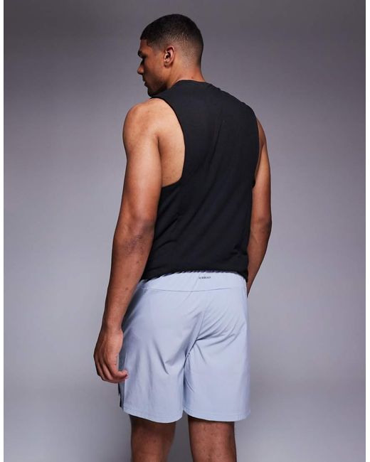 Adidas Originals Blue Adidas Training D4T Knit Shorts for men