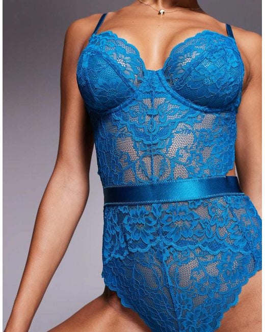 Ann Summers Blue Hold Me Tight Bodysuit