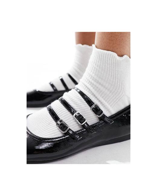 Bailarinas negras Schuh de color White