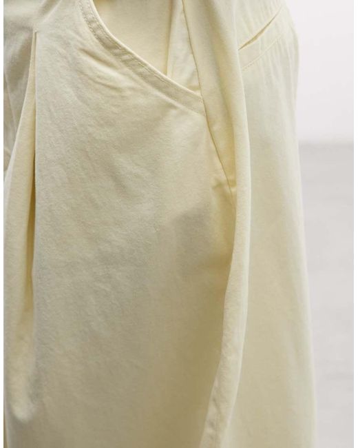 Collusion Natural Xl Balloon Pants With Pleats