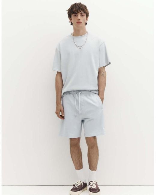 Pull&Bear Gray Bermuda Jogger With Logo for men