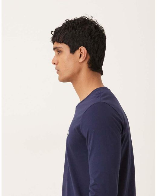 Polo Ralph Lauren Blue Cotton Jersey Lounge Long Sleeve T-shirt for men