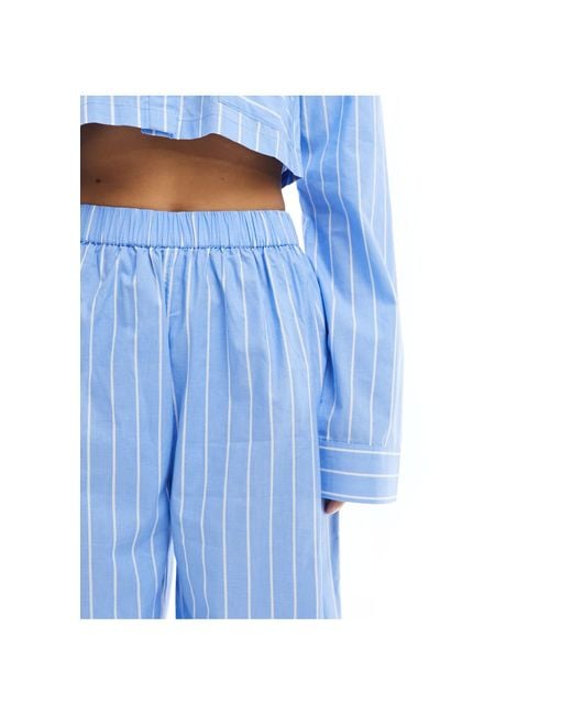 Luna Blue Oversized Pyjama Bottoms Co Ord