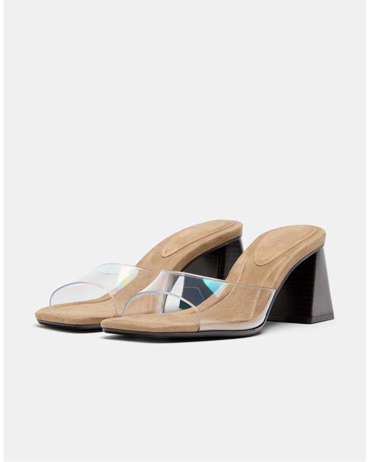 Stradivarius Natural – sandalen