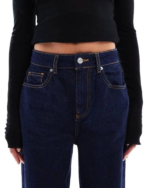ASOS Blue Slim Barrel Jeans