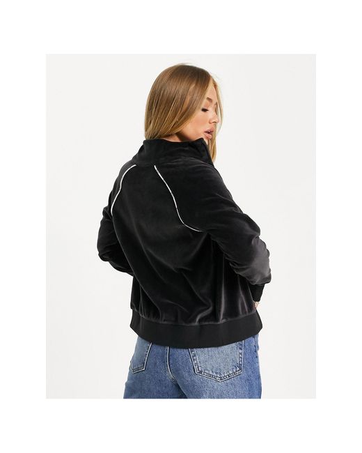 black velour tracksuit