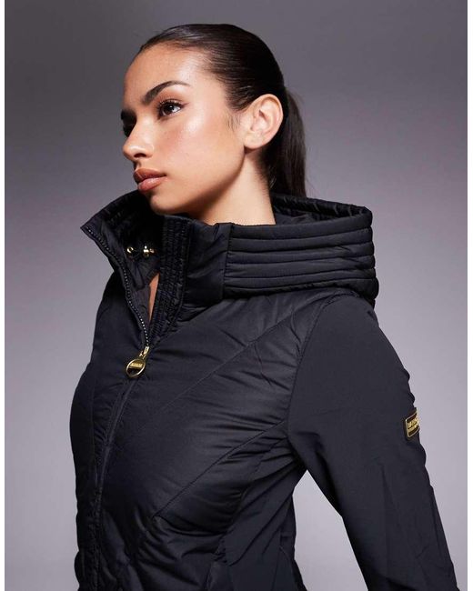 Barbour Gray Diablo Quilted Sweat Jacket