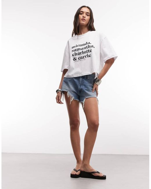 ASOS White X Sex And The City Official Licensed Merch T-shirt
