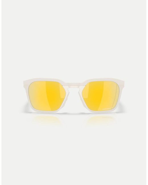 Oakley Metallic Hstn Sq Square Polarised Sunglasses With Mirrored Lens