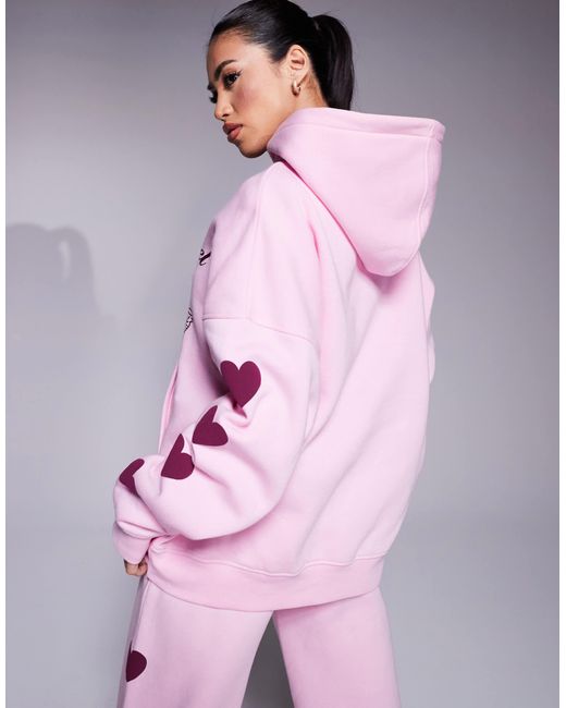 Kaiia Pink – oversize-kapuzenpullover