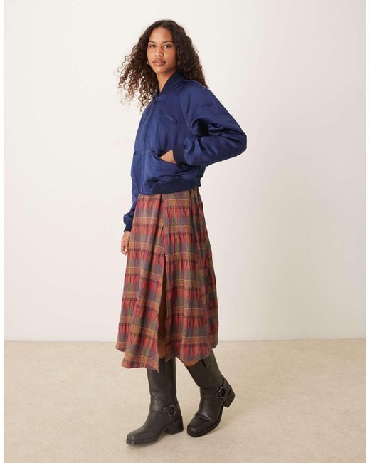 Free People Blue – ellie – bomberjacke aus satin