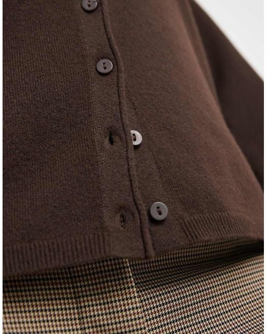 ONLY Brown Button Through Cardigan
