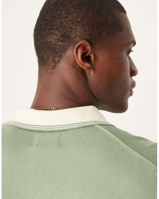Polo manches courtes en maille à liserés contrastants - clair Gant pour homme en coloris Green